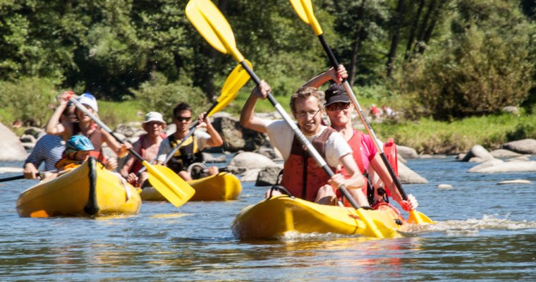 Kajakken op de rivier de Sazava