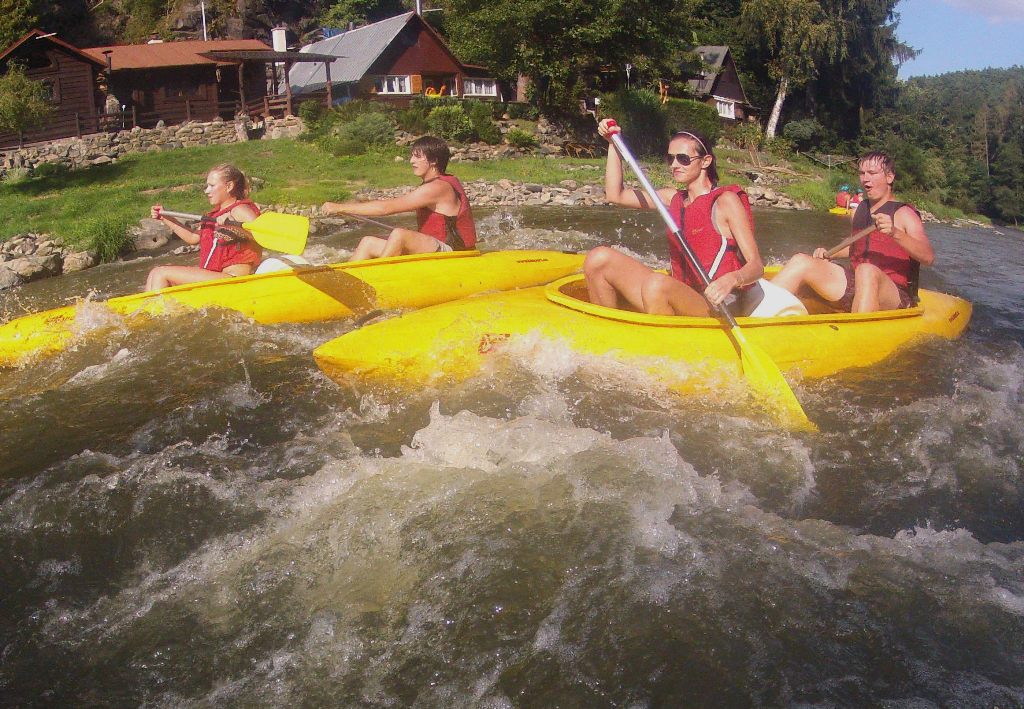 Canoeing on the River Sazava (6.5 km)