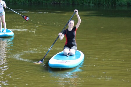 Paddleboarding close to Prague on Red SUP